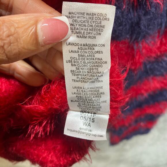 Hartstrings Star Fuzzy Sweater Girls 7/8 Preppy Winter Cozy Holiday - Picture 13 of 14